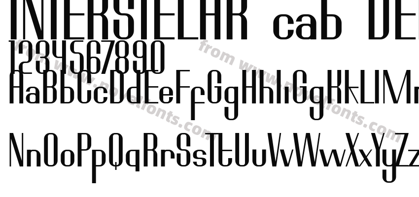 INTERSTELAR cab DEMOPreview