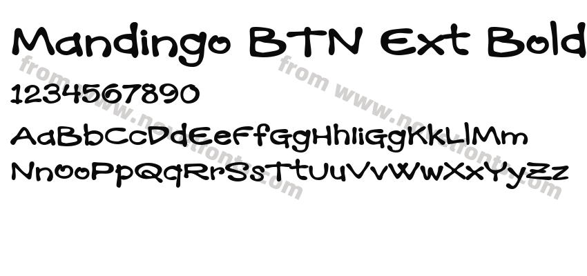 Mandingo BTN Ext BoldPreview