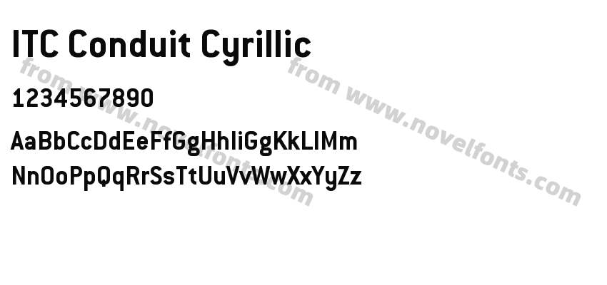 ITC Conduit CyrillicPreview