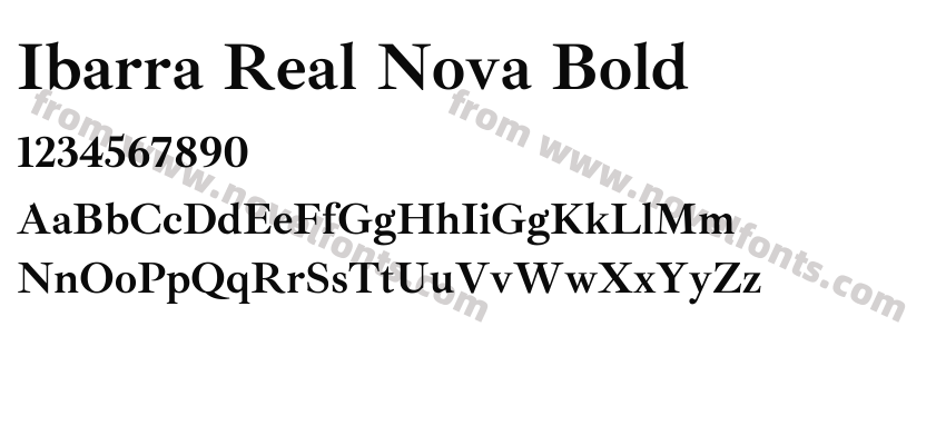 Ibarra Real Nova BoldPreview