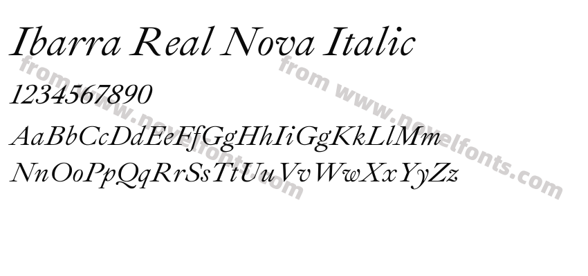 Ibarra Real Nova ItalicPreview