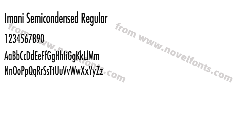 Imani Semicondensed RegularPreview