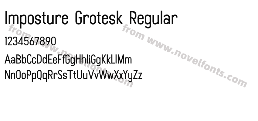 Imposture Grotesk RegularPreview
