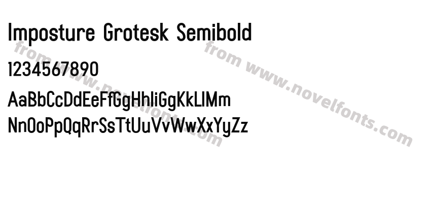 Imposture Grotesk SemiboldPreview