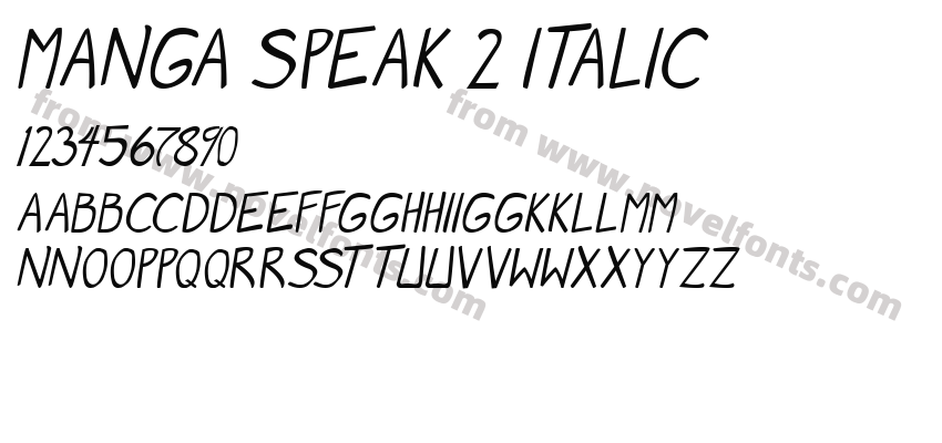 Manga speak 2 ItalicPreview