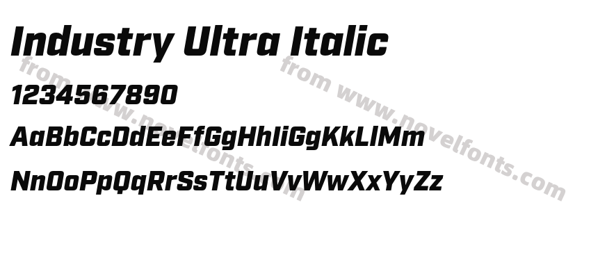 Industry Ultra ItalicPreview