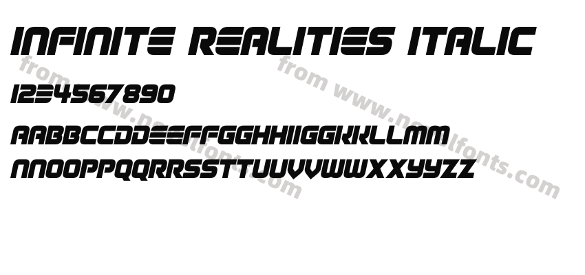 Infinite Realities ItalicPreview