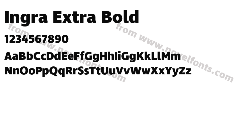 Ingra Extra BoldPreview