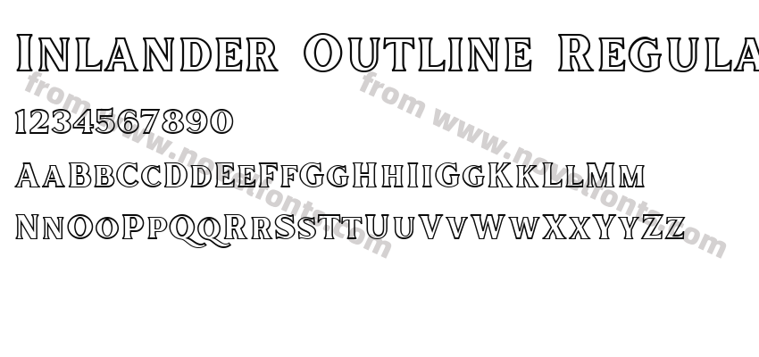 Inlander Outline RegularPreview