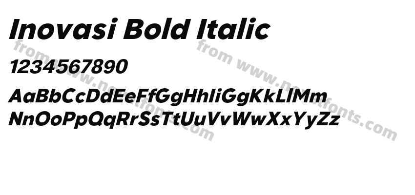 Inovasi Bold ItalicPreview