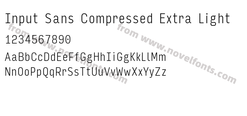 Input Sans Compressed Extra LightPreview