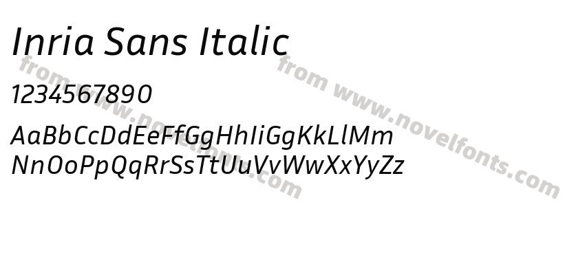 Inria Sans ItalicPreview