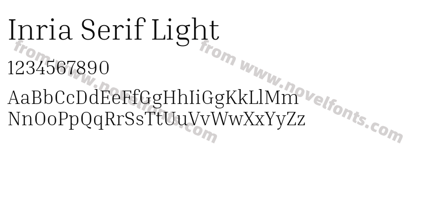 Inria Serif LightPreview