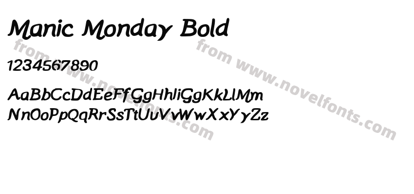 Manic Monday BoldPreview