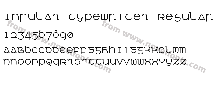 Insular Typewriter RegularPreview