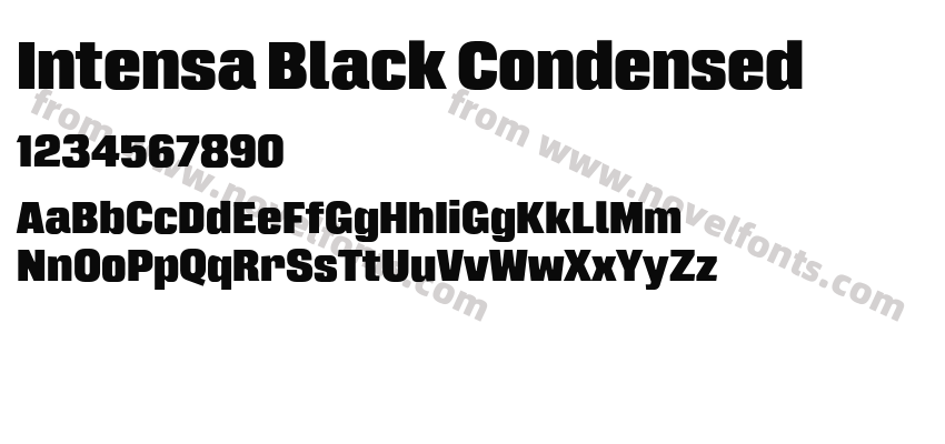 Intensa Black CondensedPreview