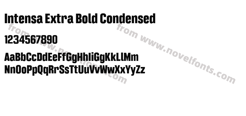 Intensa Extra Bold CondensedPreview