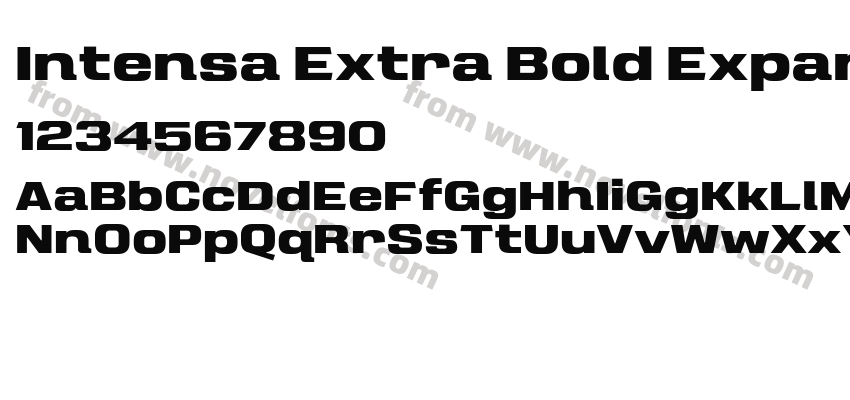 Intensa Extra Bold ExpandedPreview