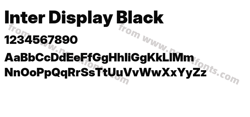 Inter Display BlackPreview