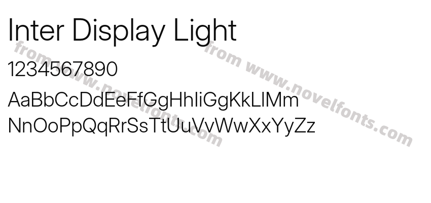Inter Display LightPreview