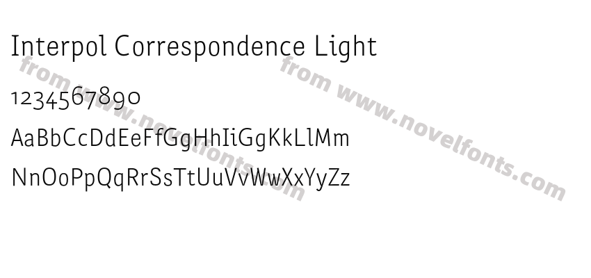 Interpol Correspondence LightPreview