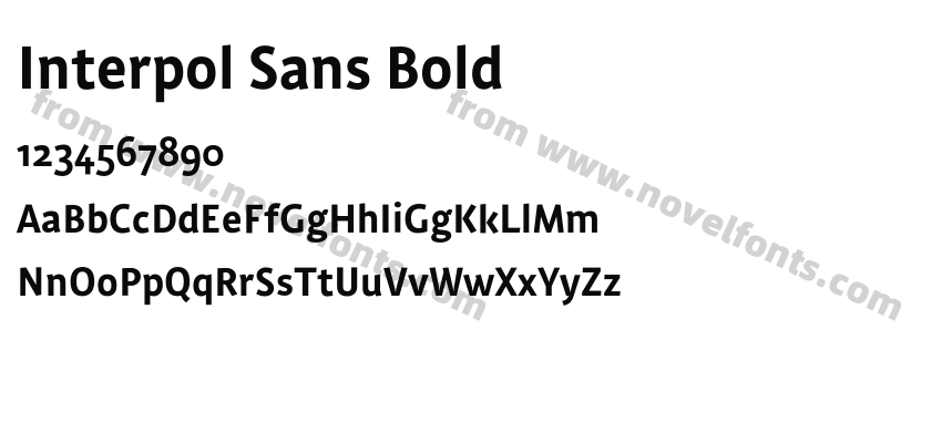 Interpol Sans BoldPreview
