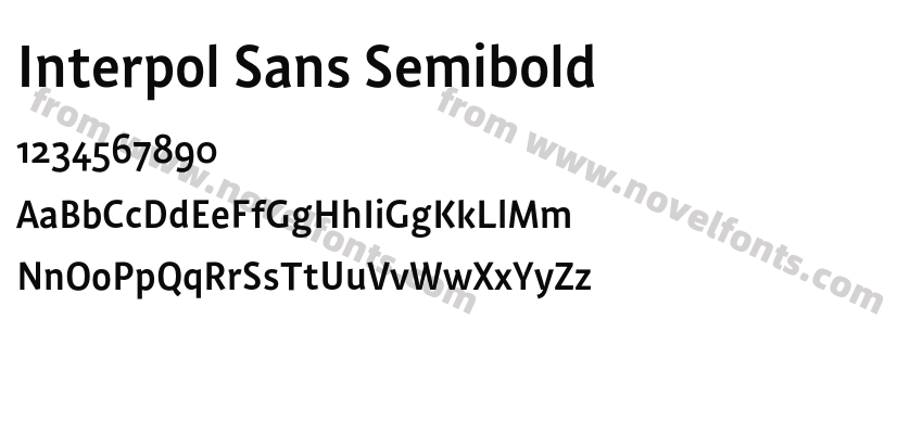 Interpol Sans SemiboldPreview