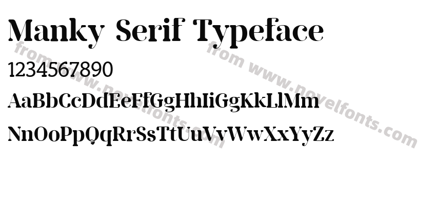 Manky Serif TypefacePreview