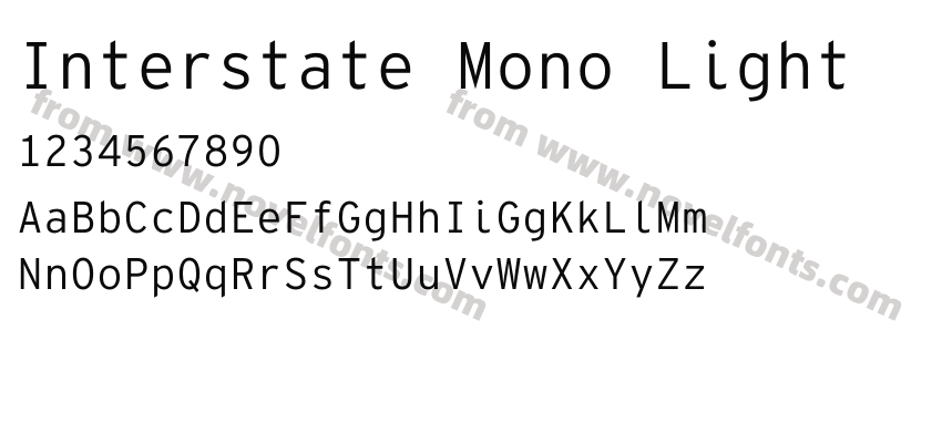 Interstate Mono LightPreview