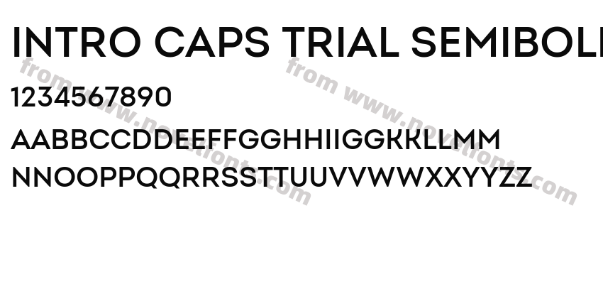 Intro Caps Trial SemiboldPreview