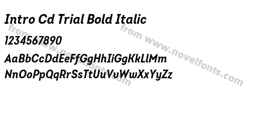 Intro Cd Trial Bold ItalicPreview