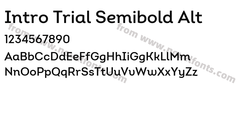 Intro Trial Semibold AltPreview