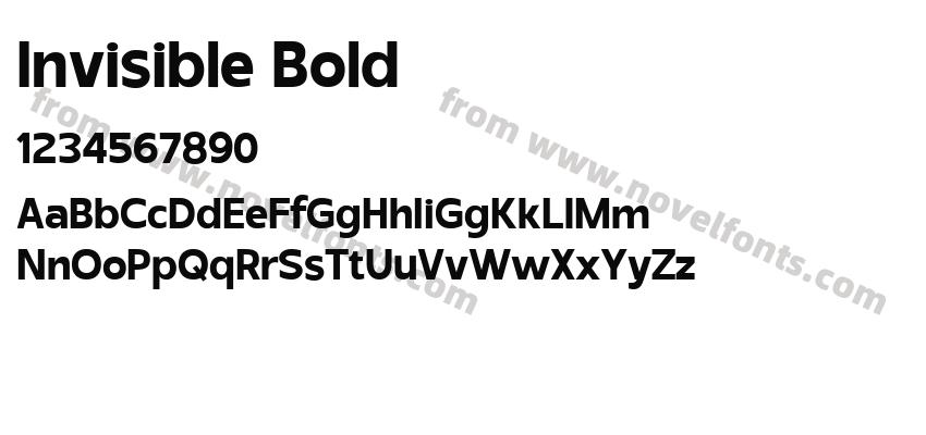 Invisible BoldPreview