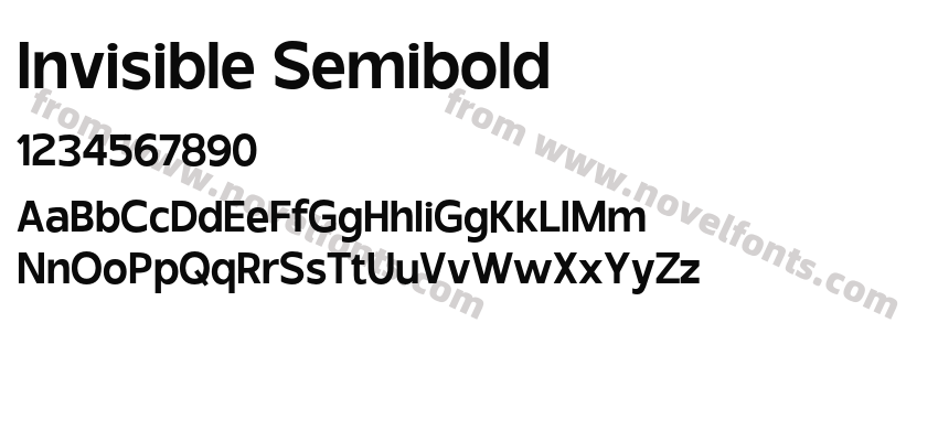 Invisible SemiboldPreview