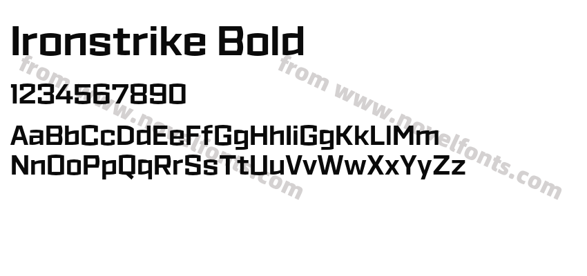Ironstrike BoldPreview