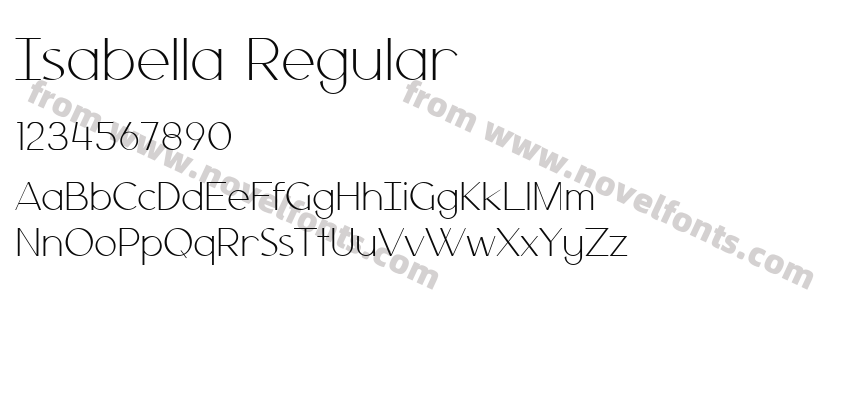 Isabella RegularPreview