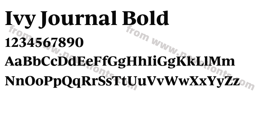 Ivy Journal BoldPreview