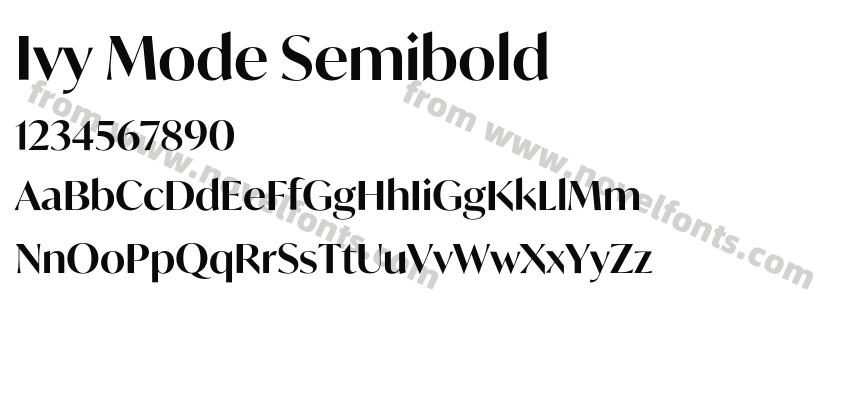 Ivy Mode SemiboldPreview