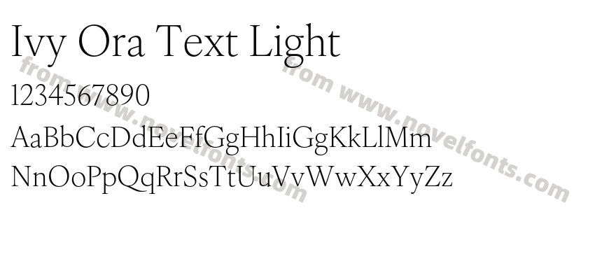 Ivy Ora Text LightPreview