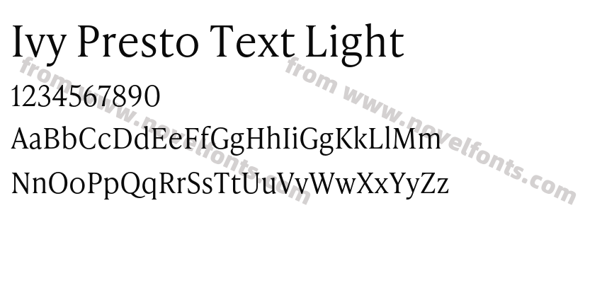 Ivy Presto Text LightPreview