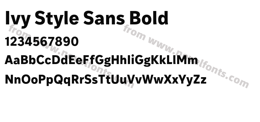 Ivy Style Sans BoldPreview