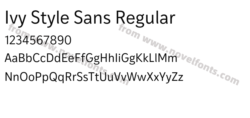 Ivy Style Sans RegularPreview