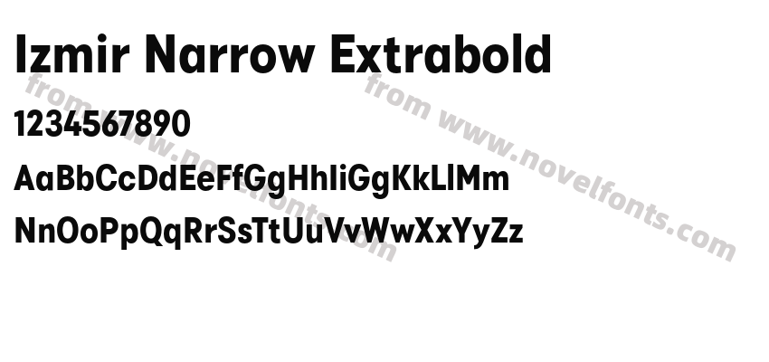 Izmir Narrow ExtraboldPreview