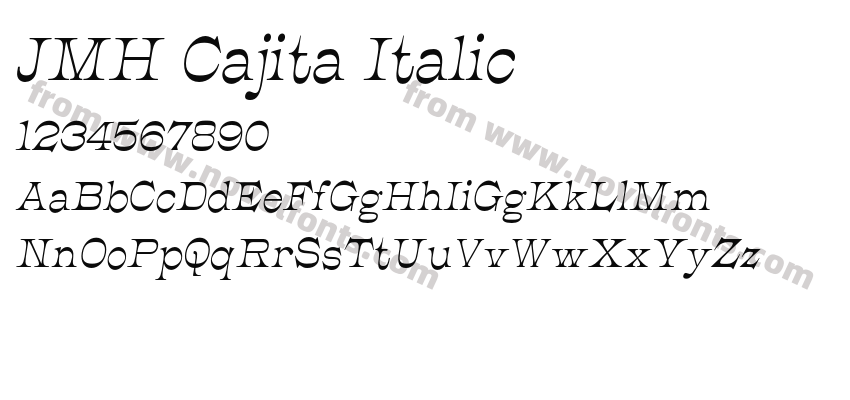 JMH Cajita ItalicPreview