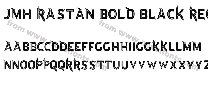 JMH Rastan Bold Black RegularPreview