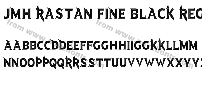 JMH Rastan Fine Black RegularPreview