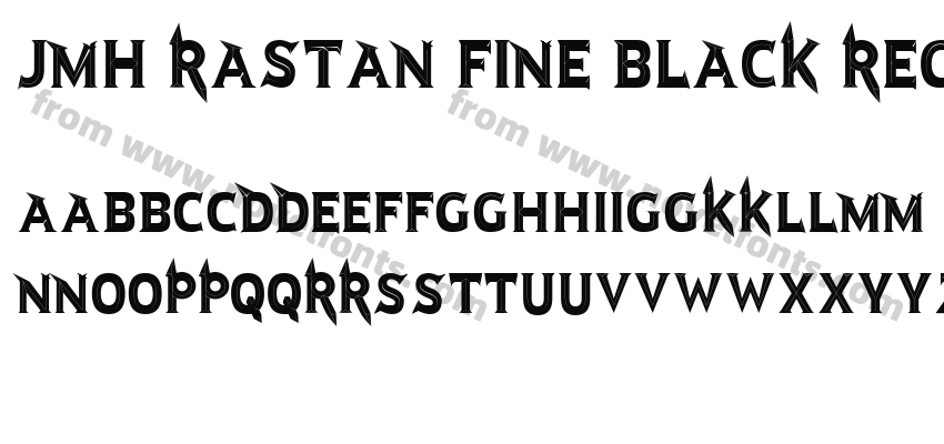 JMH Rastan Fine Black RegularPreview