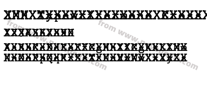 JMH Typewritermono Cross RegularPreview
