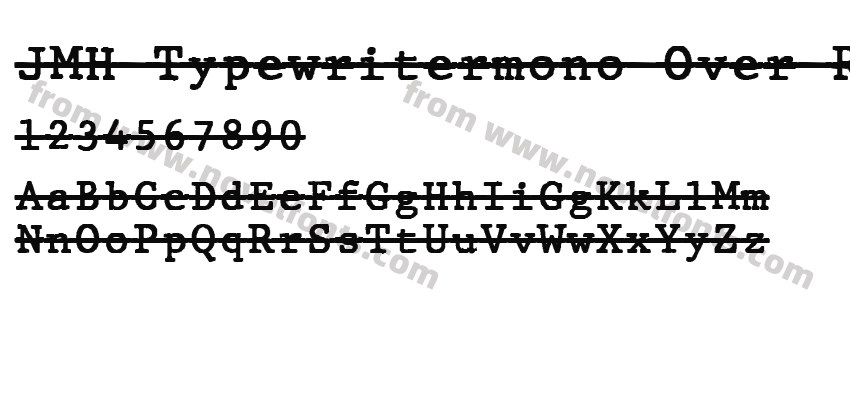 JMH Typewritermono Over RegularPreview