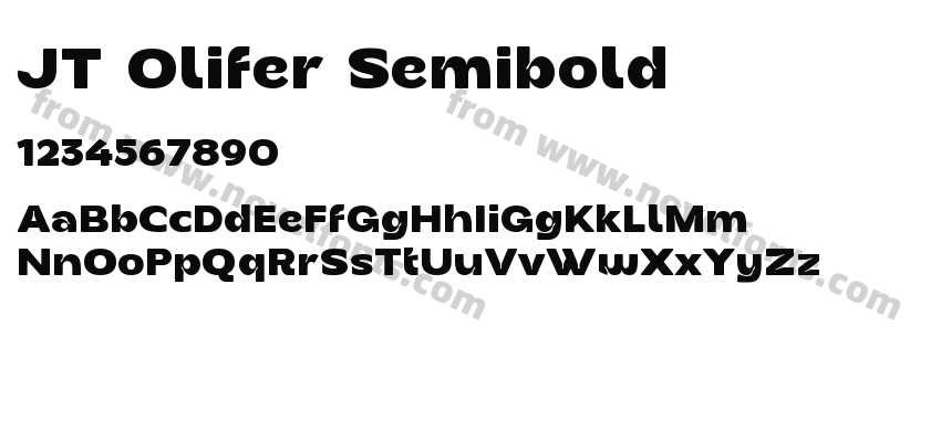 JT Olifer SemiboldPreview